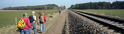 Langs het spoor richting Lommel
