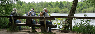 Uitzicht over de plas