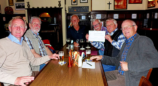 Overhandiging van de cheque