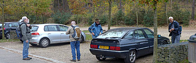 Auto geparkeerd bij Salamander