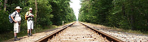Het spoor van de stoomtrein
